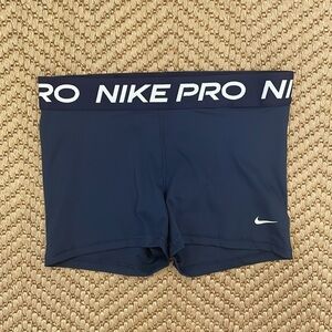 Nike Pro NWT Dri-Fit Dark Blue Training Shorts - L
